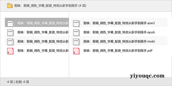 剪映:剪辑调色字幕配音特效从新手到高手-思思资源站