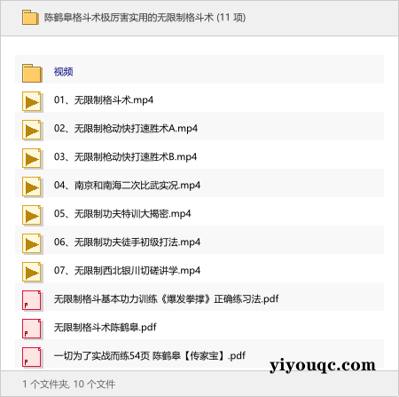 陈鹤皋格斗术极厉害实用的无限制格斗术-思思资源站