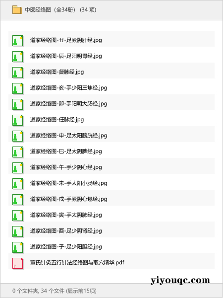 中医经络图(全34册)-思思资源站