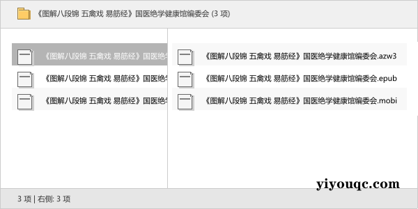 《图解八段锦 五禽戏 易筋经》国医绝学健康馆编委会-思思资源站