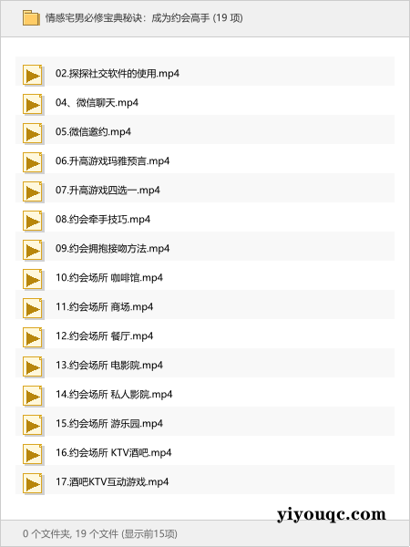 情感宅男必修宝典秘诀:成为约会高手-思思资源站
