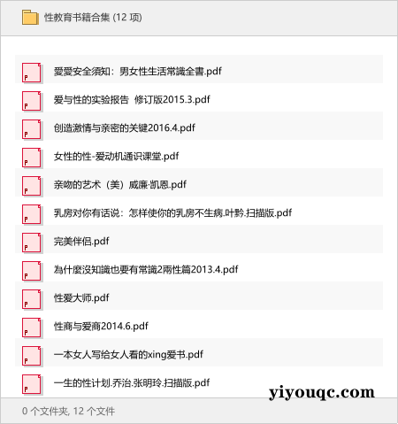 性教育书籍合集-思思资源站