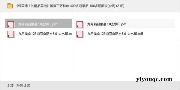 《做菜博主的精品菜谱》抖音百万粉丝 400多道菜品 100多道面食[pdf]-思思资源站