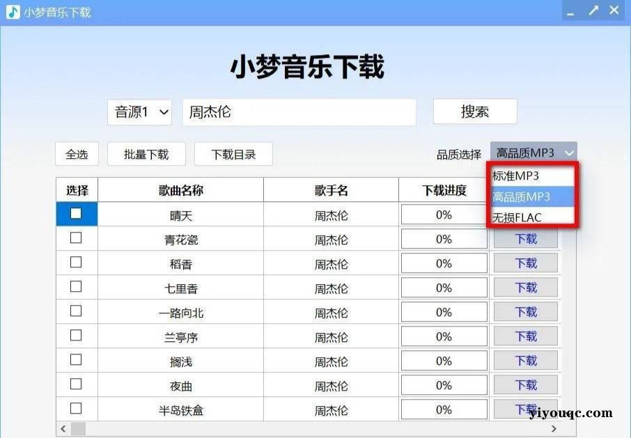 【PC】小梦音乐下载超强批量无损音乐下载-思思资源站