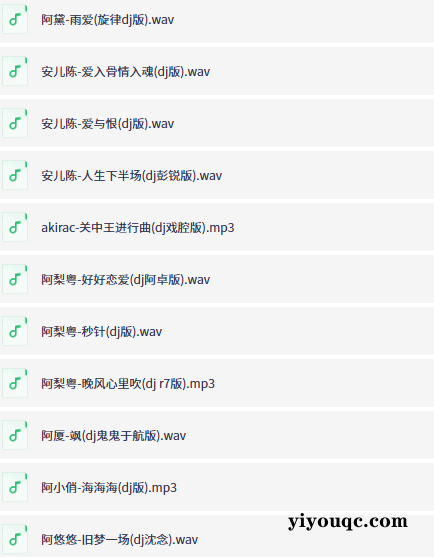 最新车载DJ嗨曲,驾驶必备燃曲库-思思资源站