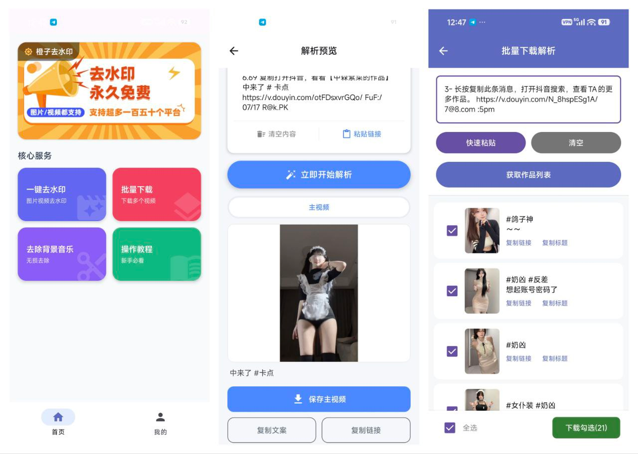 橙子去水印5.9:一键智能清除150+平台水印,视频图片批量处理神器-思思资源站