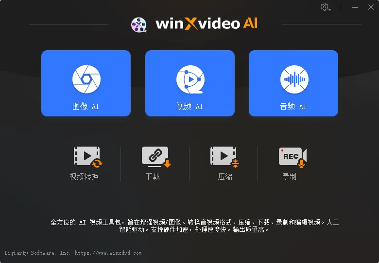 AI视频编辑软件Winxvideo AI多语便携版评测:一键智能剪辑,轻松制作专业大片-思思资源站