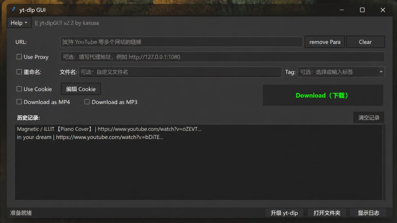 yt-dlp GUI:简单易用的多平台视频下载工具,支持YouTube、TikTok和Bilibili-思思资源站