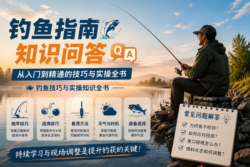 钓鱼指南知识问答：从入门到精通的技巧与实操全书-思思资源站