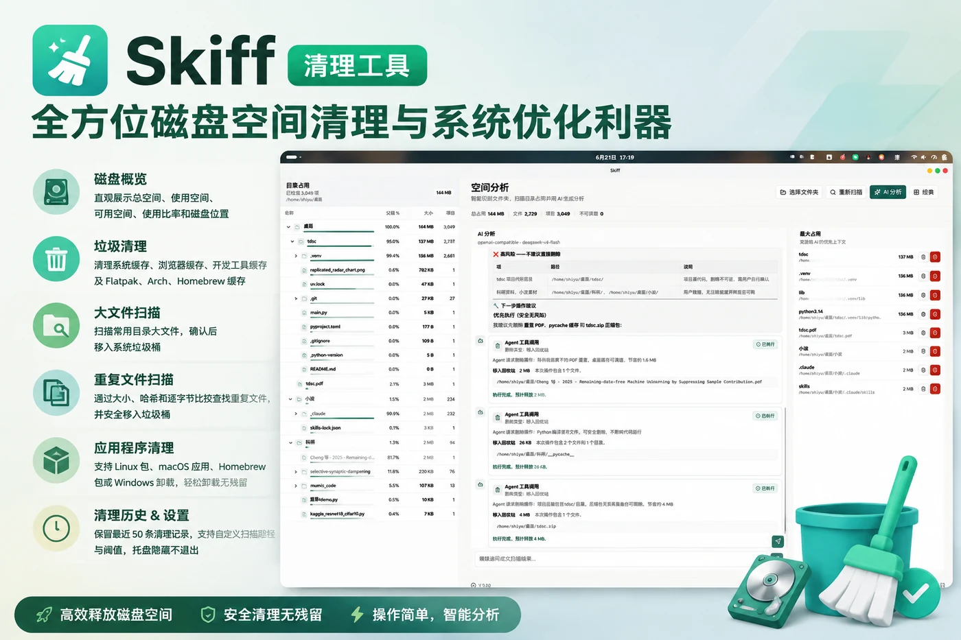 Skiff 清理工具:全方位磁盘空间清理与系统优化利器-思思资源站