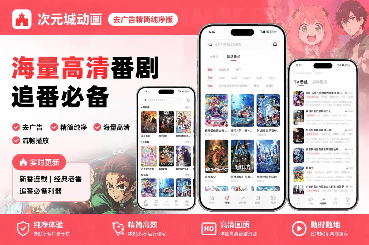 次元城动画去广告精简纯净版 | 海量高清番剧追番必备-思思资源站