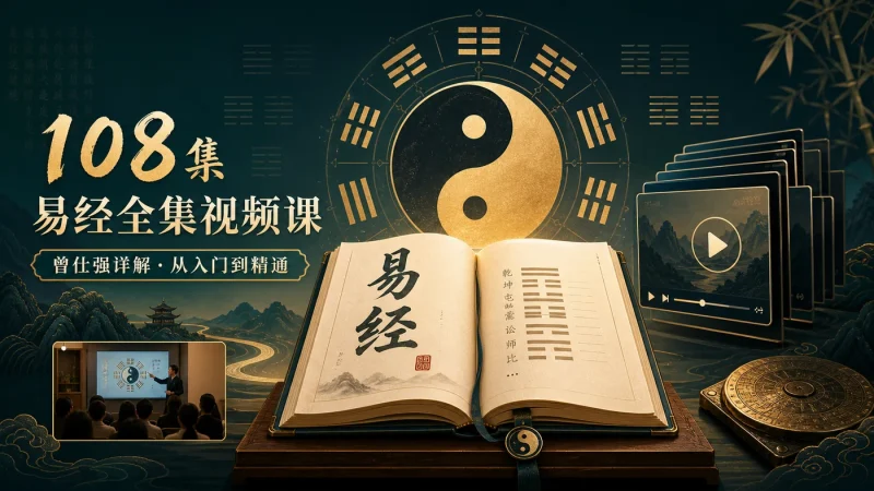 曾仕强《易经完全通》108集全套视频课程:从入门到精通的系统学习资料-思思资源站