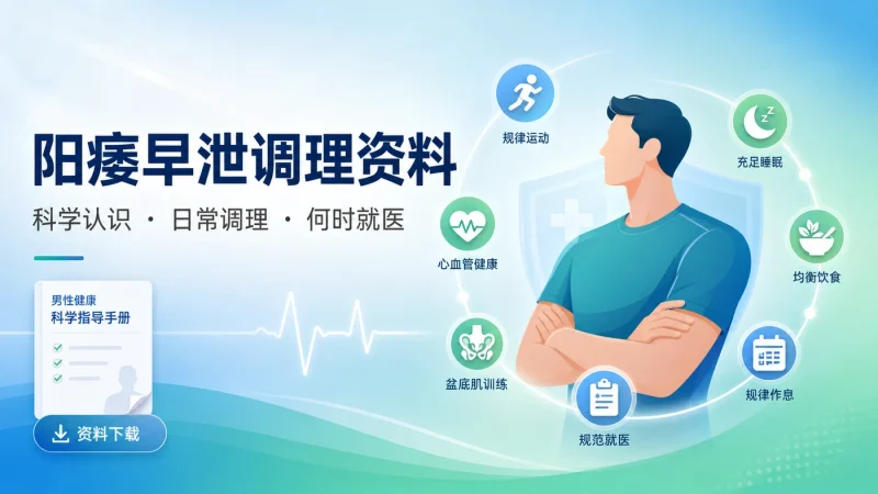 阳痿早泄调理资料：男性常见性功能问题的科学认识与日常调理方法-思思资源站