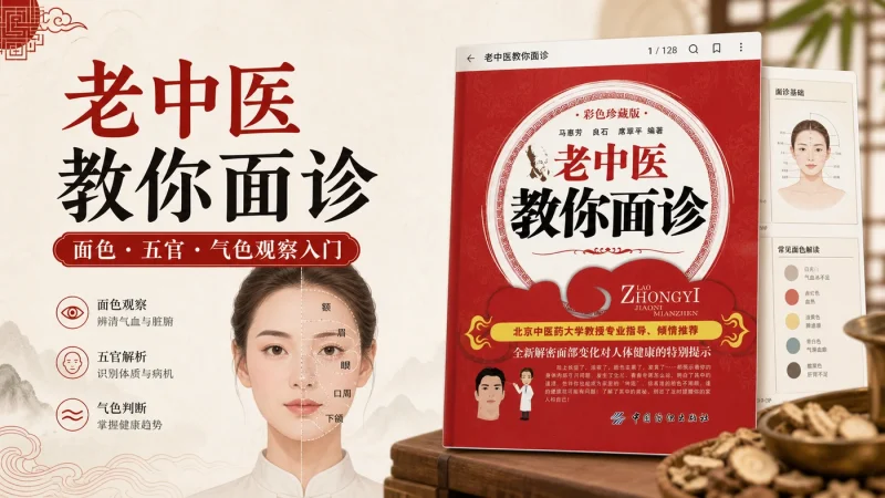 《老中医教你面诊》PDF:传统面诊入门与面部特征观察方法完整教程-思思资源站