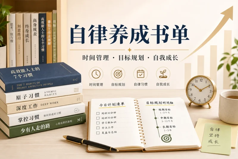 自律养成书单推荐：时间管理、目标规划与自我成长必读书籍清单-思思资源站