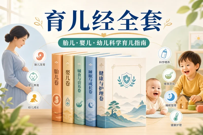 郑玉巧《育儿经》系列5本全套:胎儿婴儿幼儿科学育儿指南,新手爸妈必备参考书-思思资源站