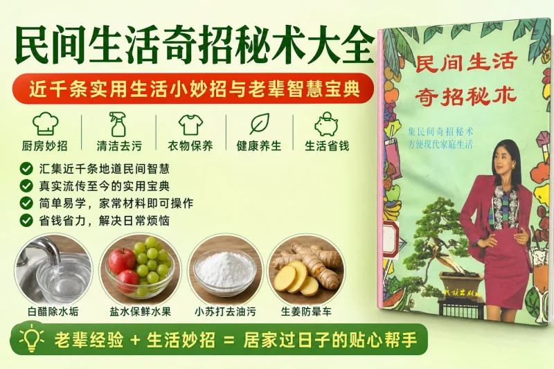 民间生活奇招秘术大全:近千条实用生活小妙招与老辈智慧宝典-思思资源站