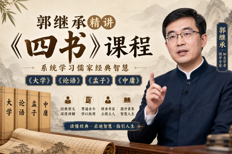郭继承精讲《四书》课程:系统学习《大学》《论语》《孟子》《中庸》的儒家智慧(音频文件)-思思资源站