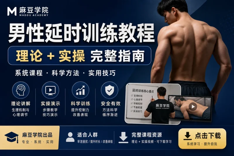 男性延时训练教程:麻豆学院系统课程 理论+实操完整指南-思思资源站