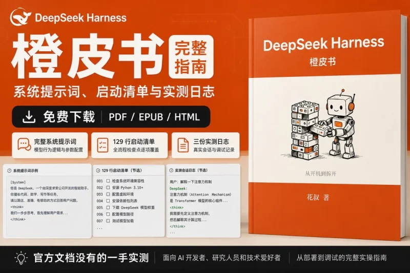 DeepSeek Harness 橙皮书完整指南:系统提示词、启动清单与实测日志免费下载-思思资源站