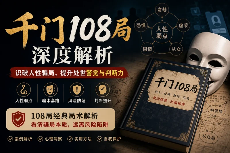 千门108局深度解析:识破人性骗局,提升处世警觉与判断力-思思资源站