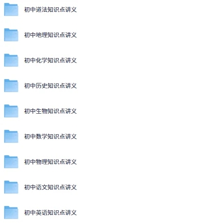 图片[1]-初中各科知识点讲义与思维导图合集：语数英等学科系统复习与高效学习资料-思思资源站